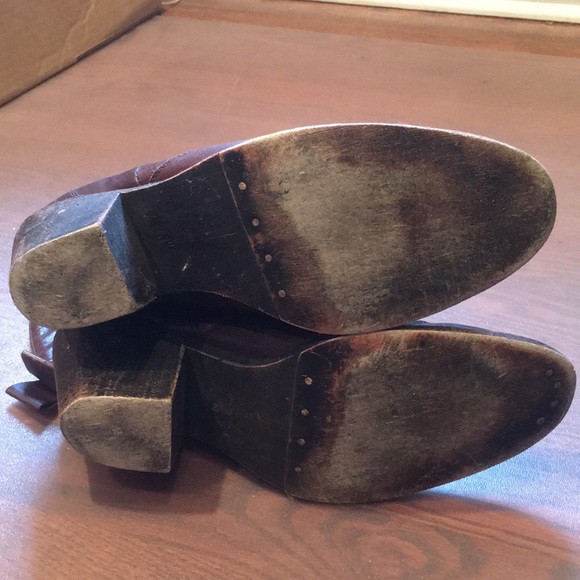 Spanish brown leather boots - Picture 4 of 7